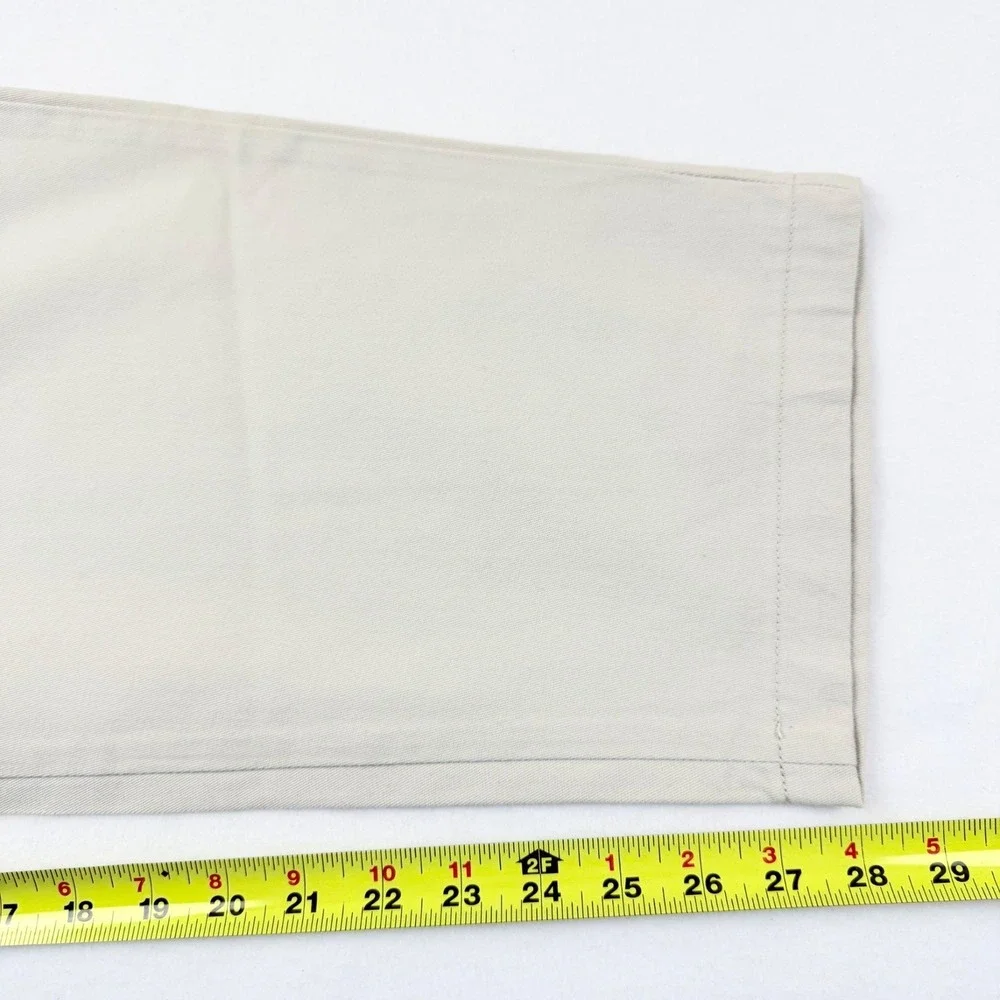 Riders Lee Women's Eased Stretch Twill Stone Beige Pants Size 18WP Relaxed NWT